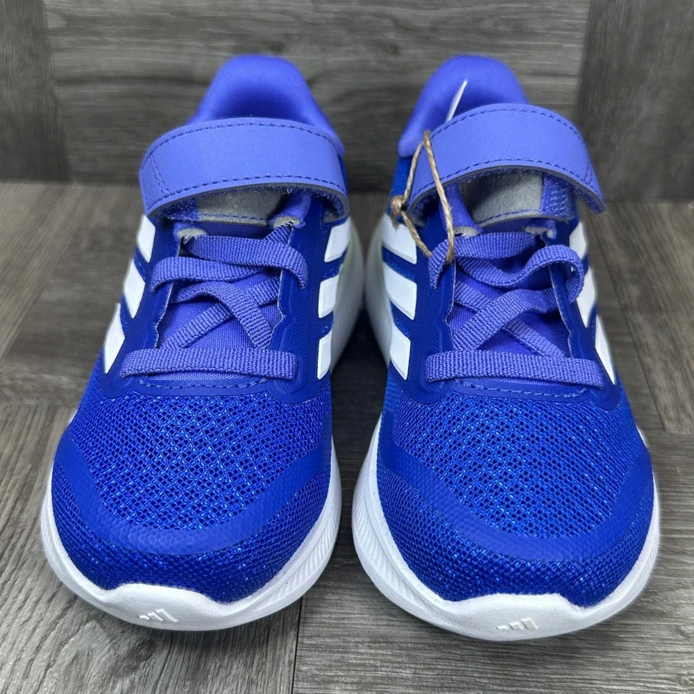 Adidas‎ Runfalcon 5 EL I Kids Size 5K Blue Mesh Athletic Running NEW  IE8595